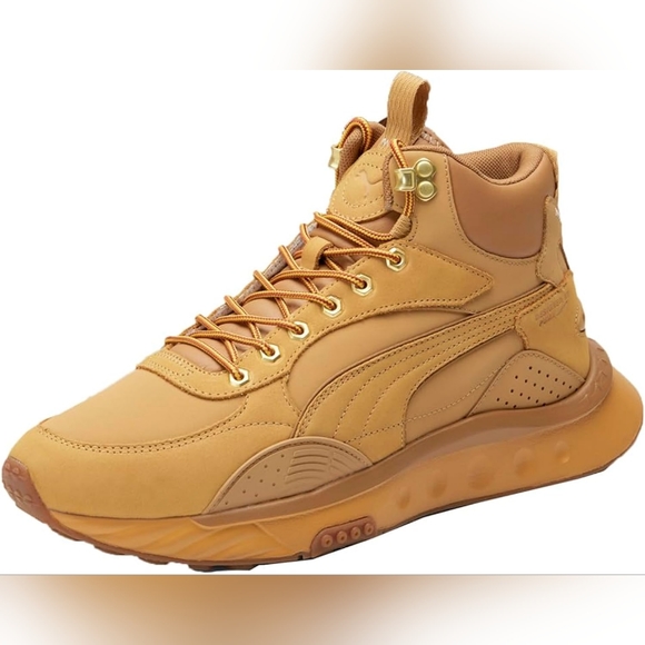 NEW PUMA mens Wild Rider Mid High Top Lace Up Sneakers Mens Sz 8 NIB - Picture 1 of 11